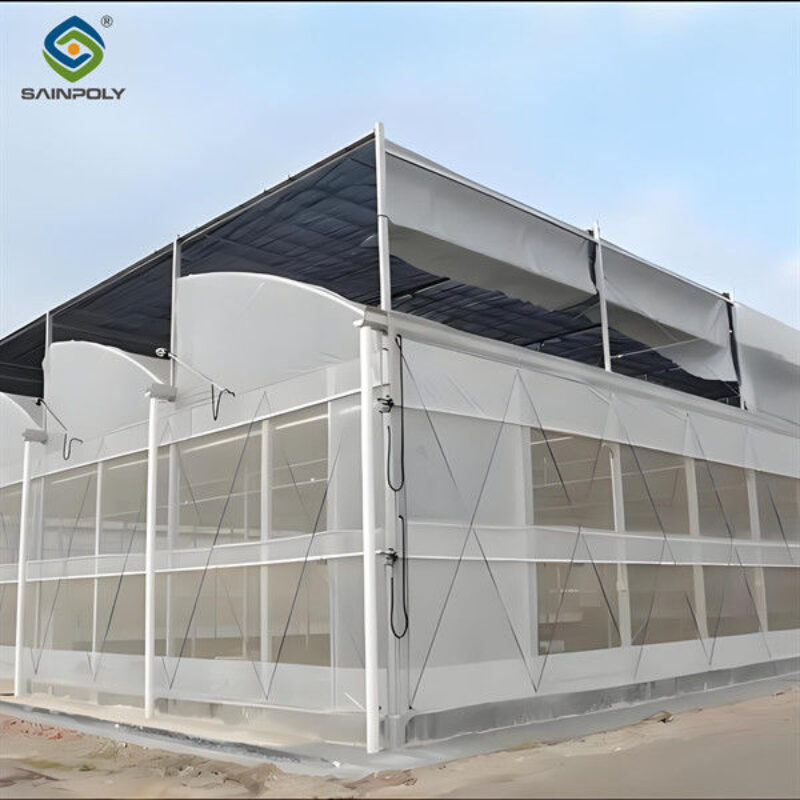 4m Height Steel Structure Greenhouse Gothic Type Easy Installation