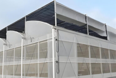4m Height Steel Structure Greenhouse Gothic Type Easy Installation