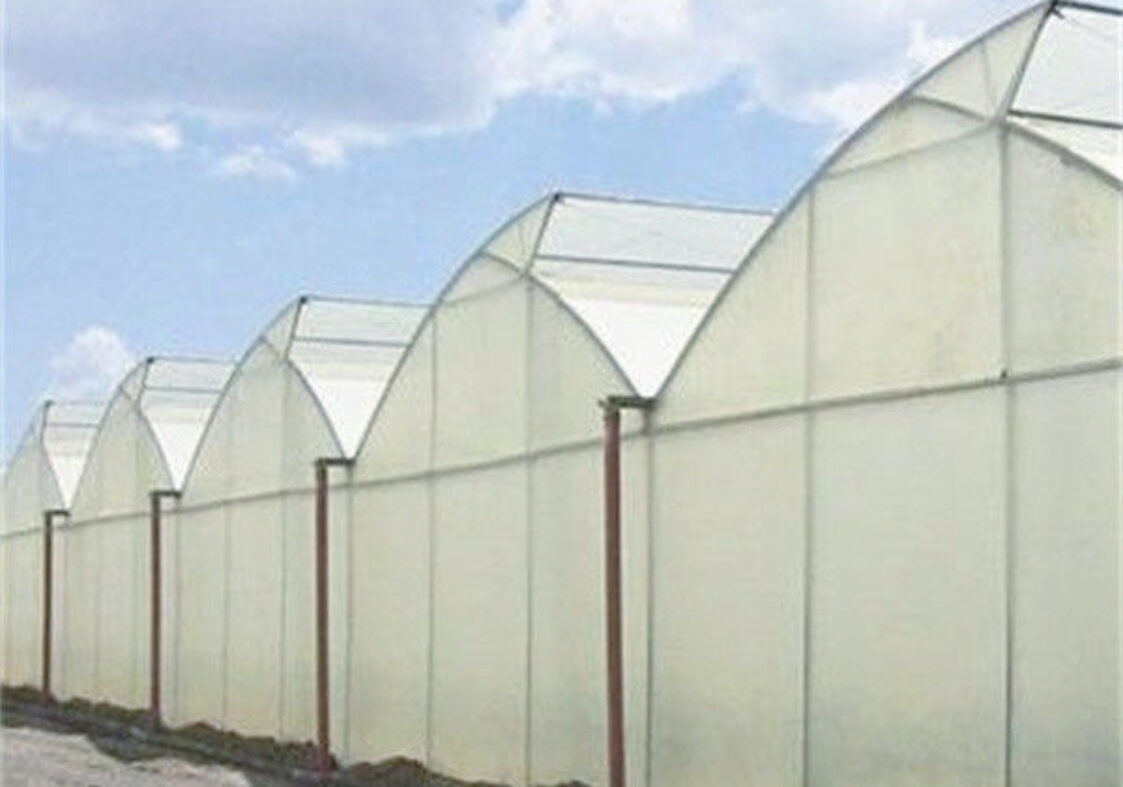 4m Height Steel Structure Greenhouse Gothic Type Easy Installation