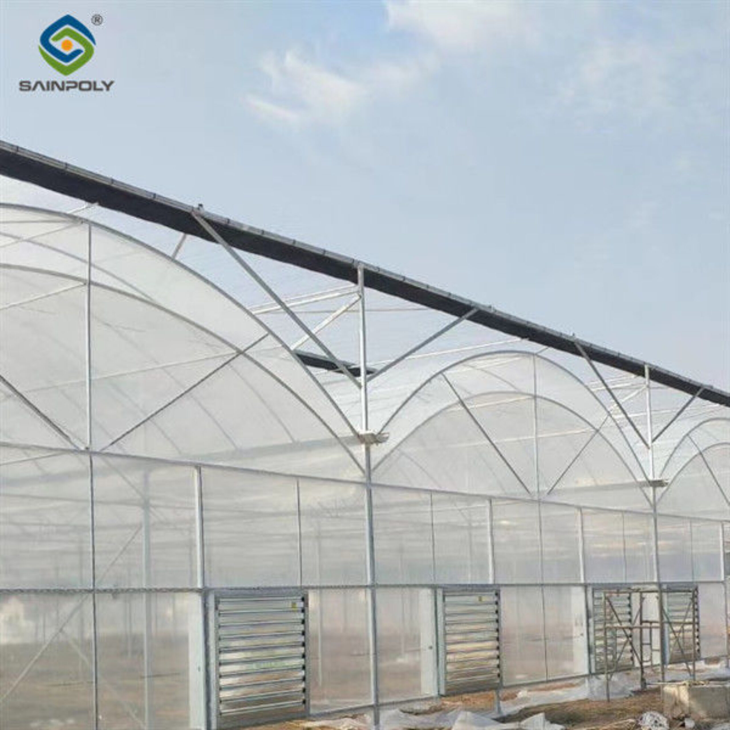 Agricultural Multi Span Greenhouse Strong Structure For Tomato Planting