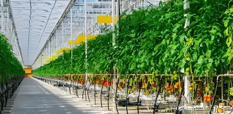 Agriculture Multi Span Greenhouse For Tomato Plants And Cucumber Growing
