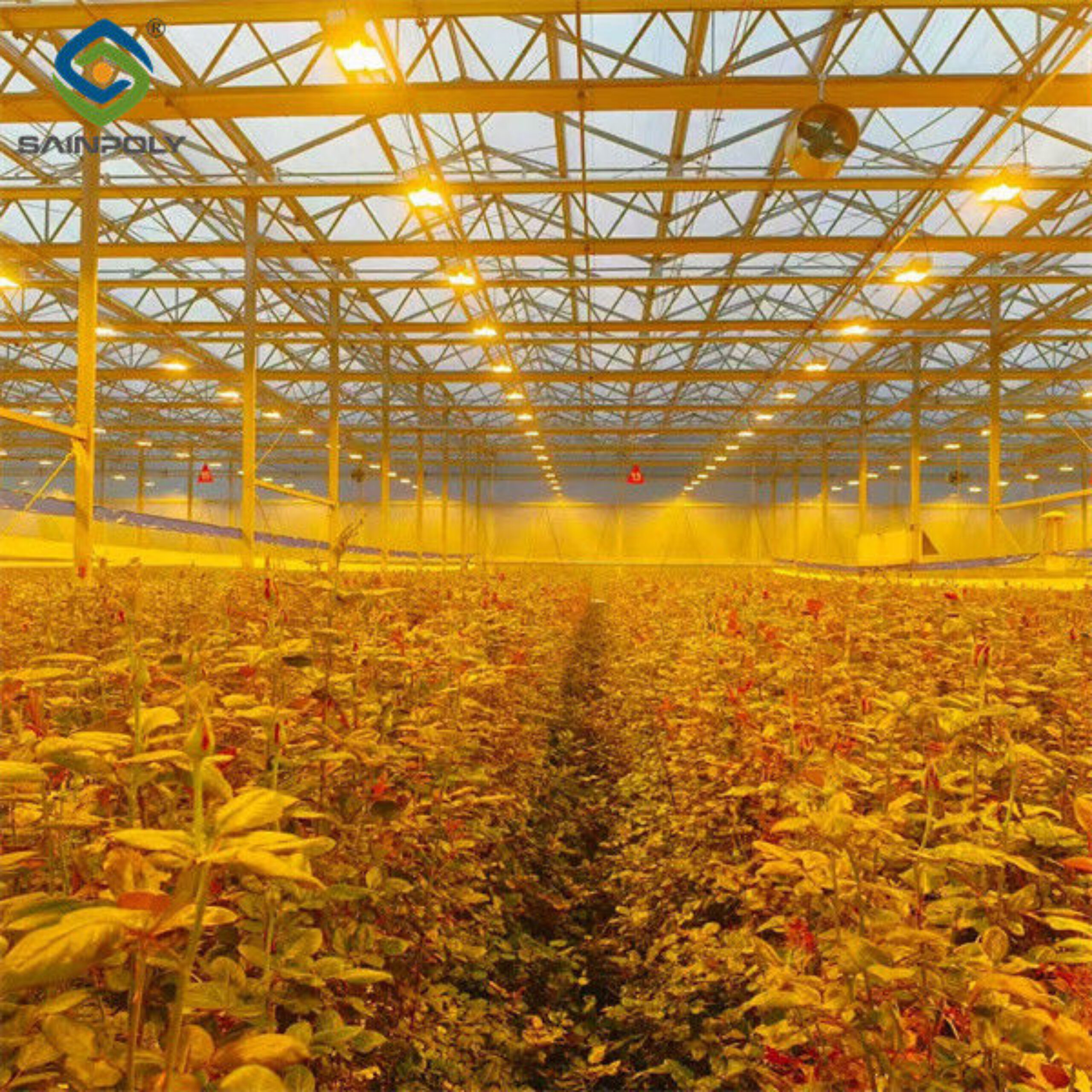 Commercial 4 Season Greenhouse Flower Planting Greenhouse UV Resistant