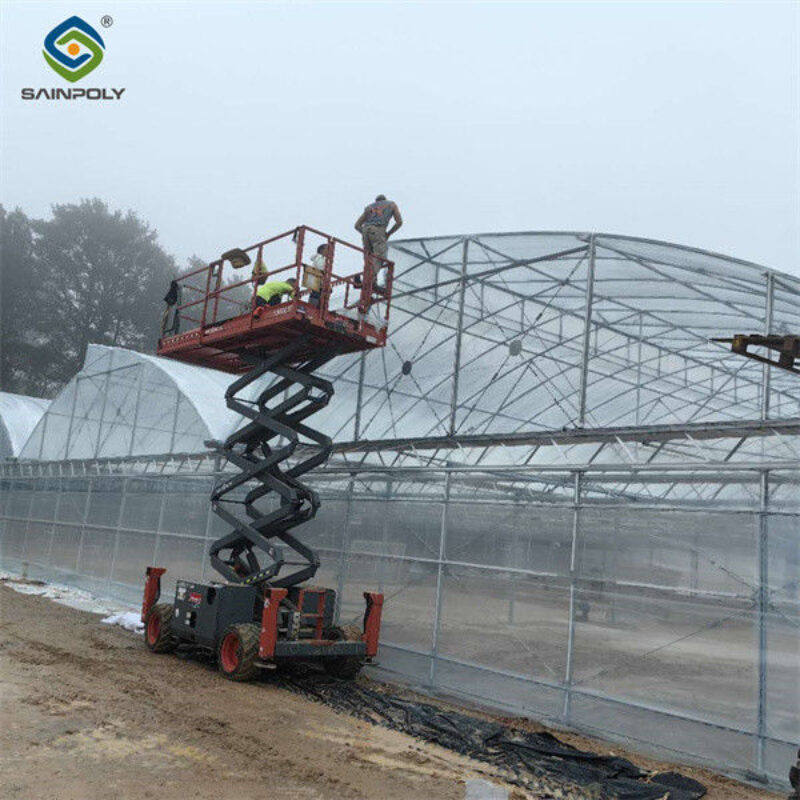 Commercial Size Greenhouse Multispan Greenhouse UV Protection