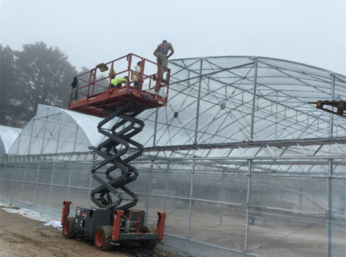 Commercial Size Greenhouse Multispan Greenhouse UV Protection