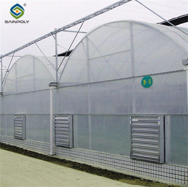 Commercial Size Greenhouse Multispan Greenhouse UV Protection