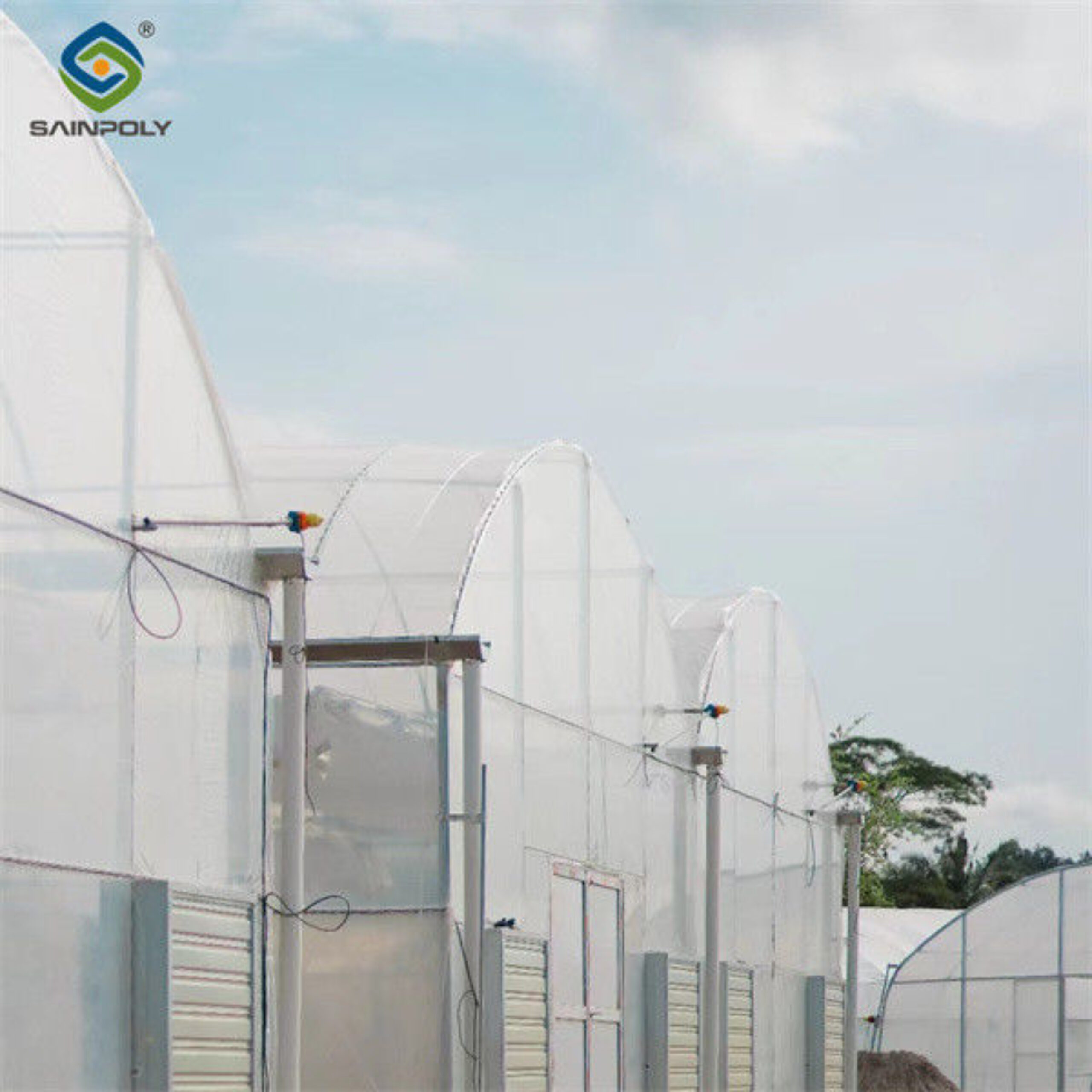 Computerized Control Agriculture Commercial Greenhouse Space Efficient