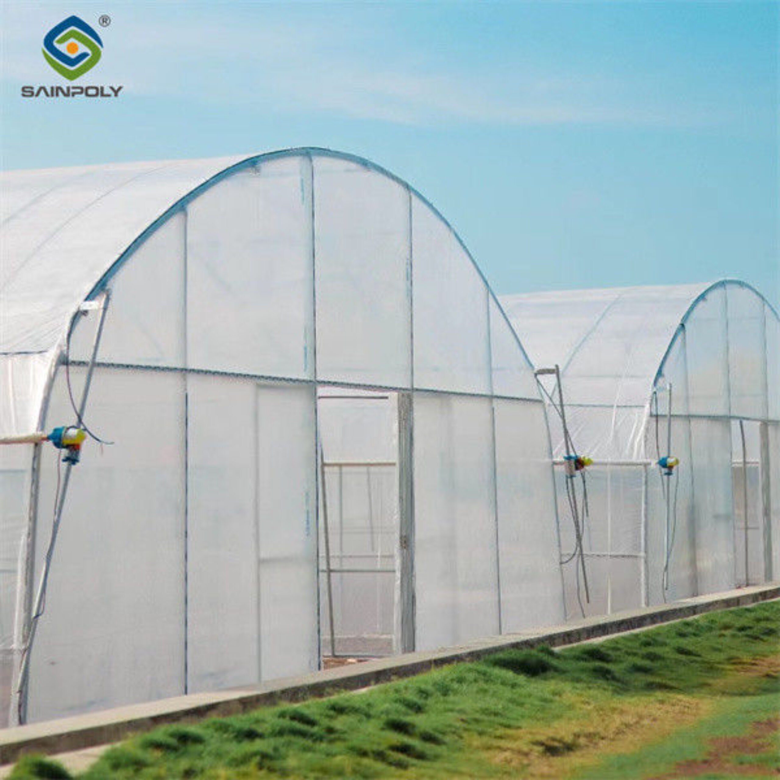 Custom Tomato Greenhouse with Drip Irrigation and LED Grow Lights