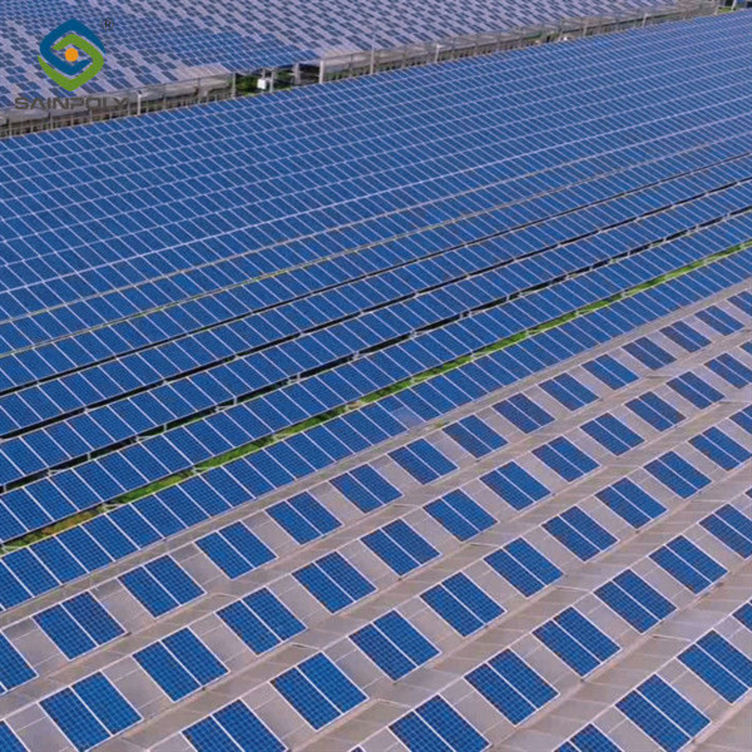 Customized Agriculture Solar Glass Greenhouse Double Glass Greenhouse