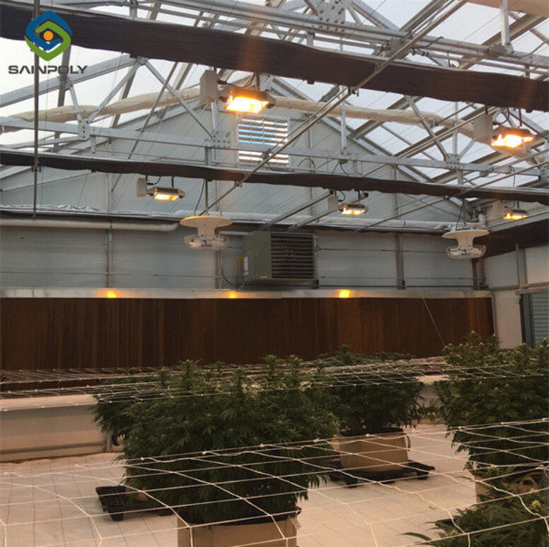 Customized Size Light Deprivation Blackout Greenhouse Include Irrigation System