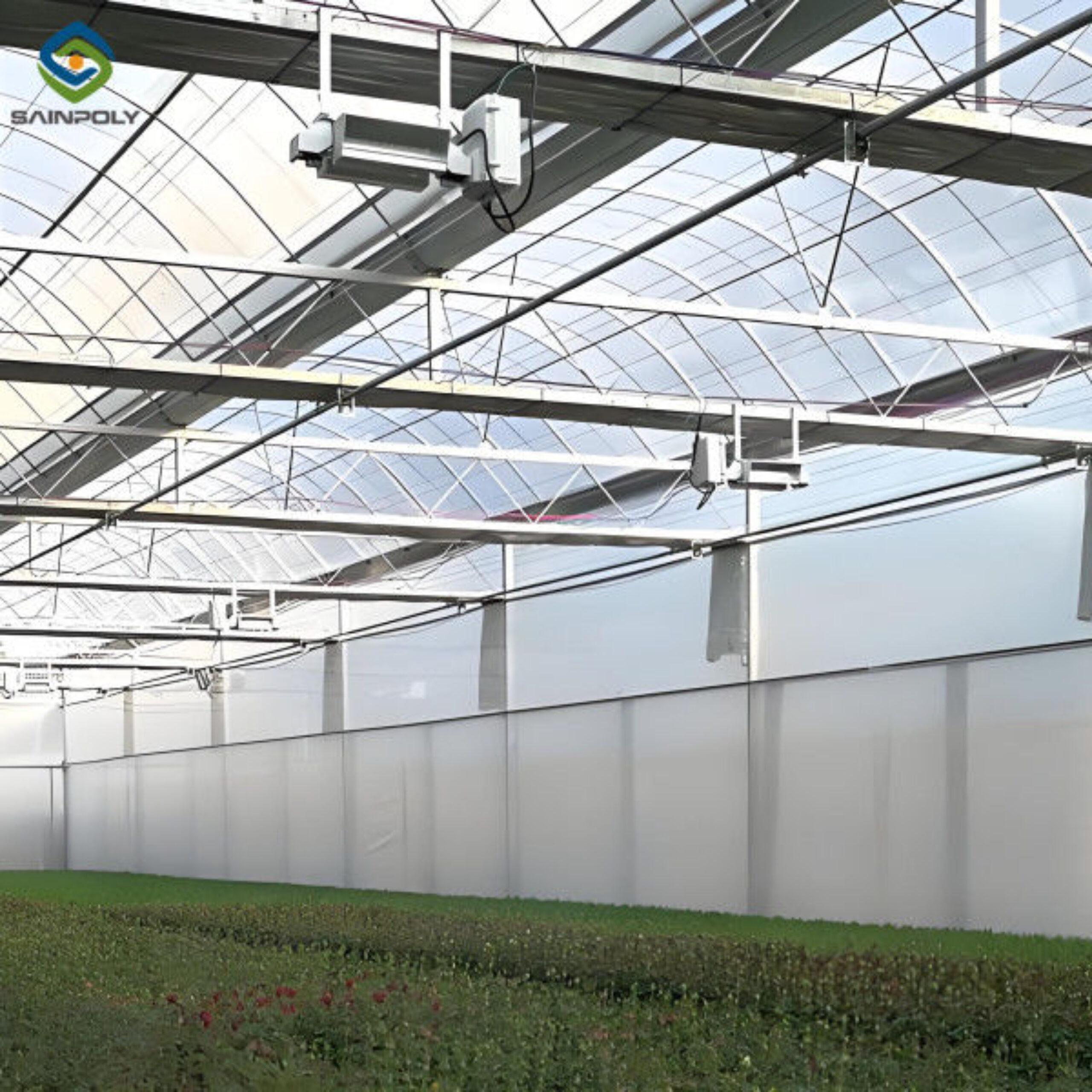 Film Covering Intelligent Greenhouse Waterproof With Automatic Electric Systems
