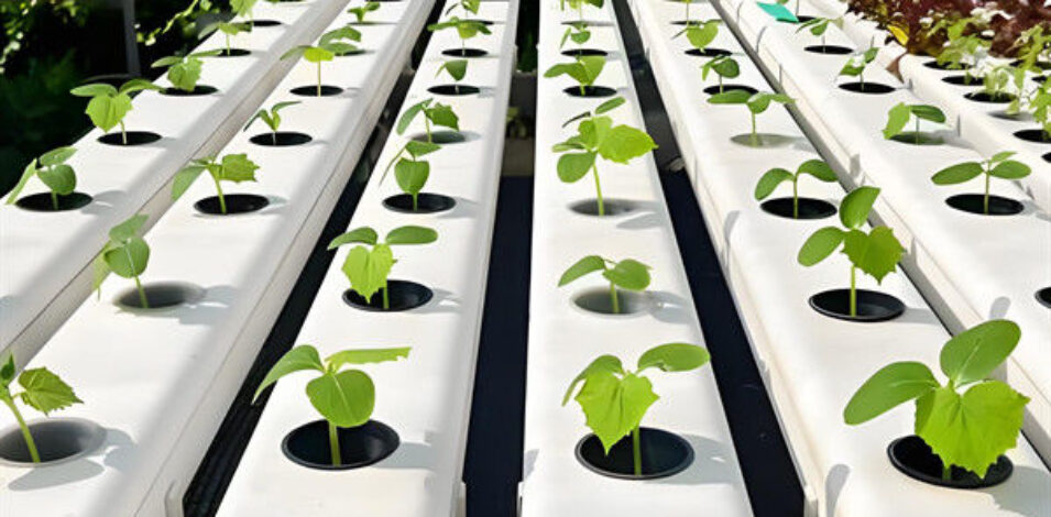 Food Grade PVC Pipe NFT Channel Hydroponic Greenhouse Eco Friendly