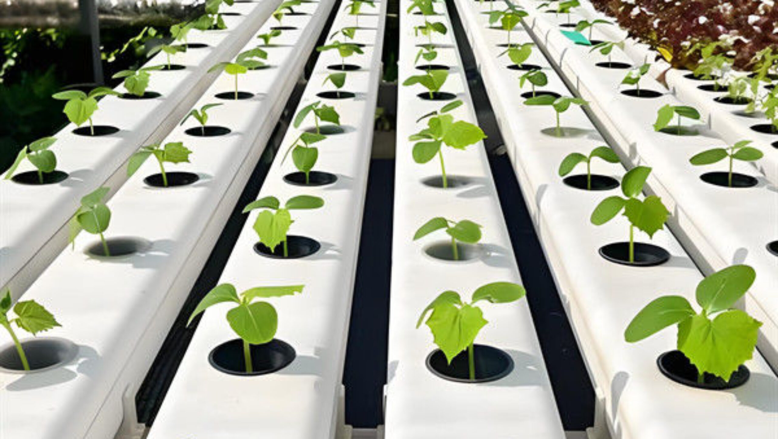 Food Grade PVC Pipe NFT Channel Hydroponic Greenhouse Eco Friendly