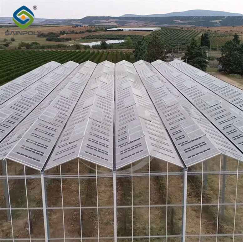 Good Insulation Multi Span Photovoltaic Greenhouse For Saving Power
