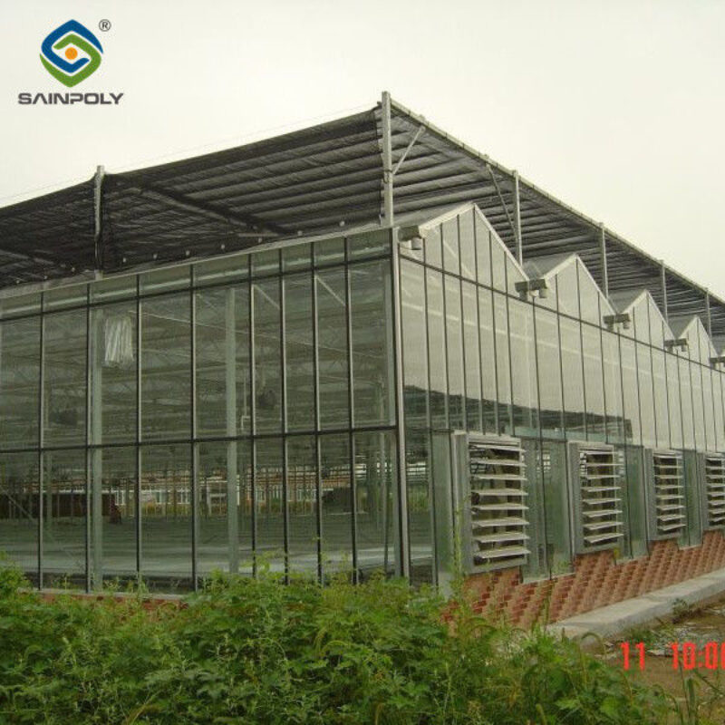 High Strength Agricultural Glass Greenhouse Venlo Type Easy Installation