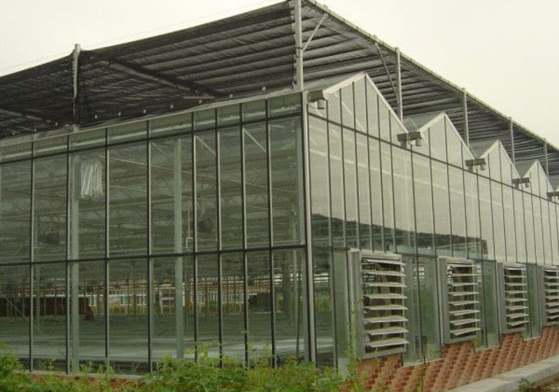 High Strength Agricultural Glass Greenhouse Venlo Type Easy Installation