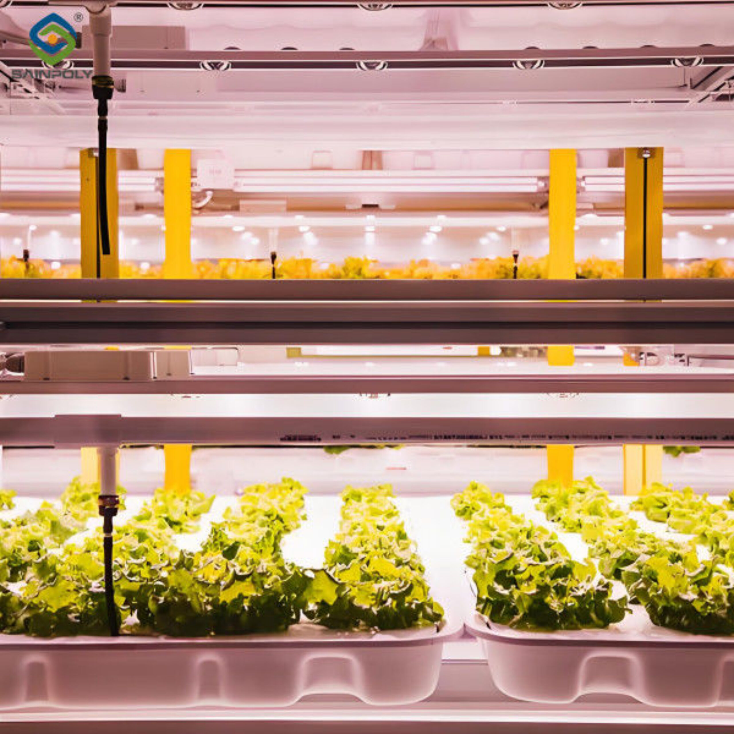 High Yield Agricultural Lettuce Greenhouse With Intelligent Control System