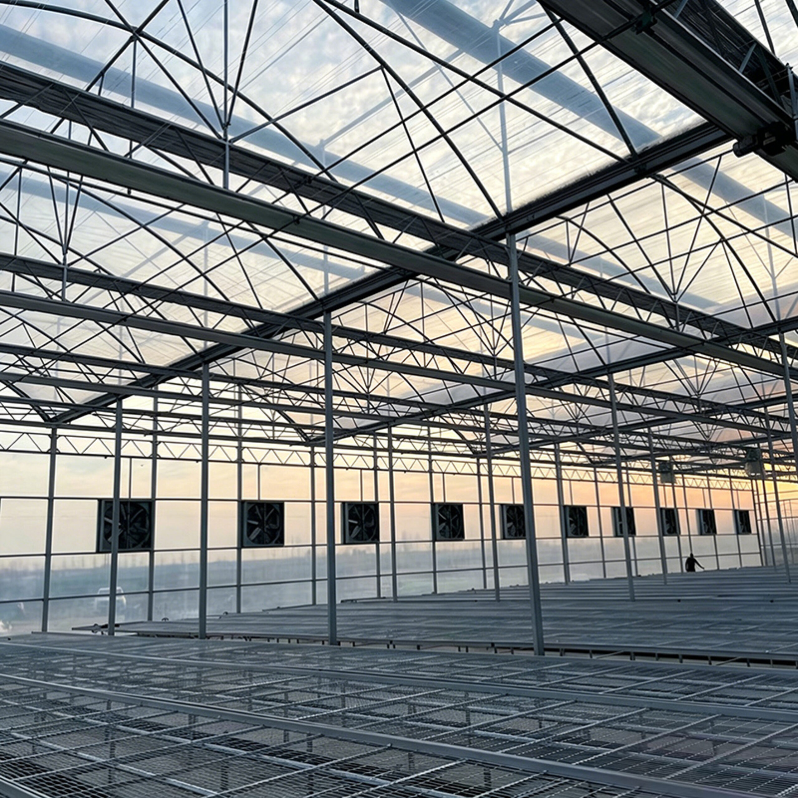 Intelligent Multi-Span Film Greenhouse for Commercial Crops