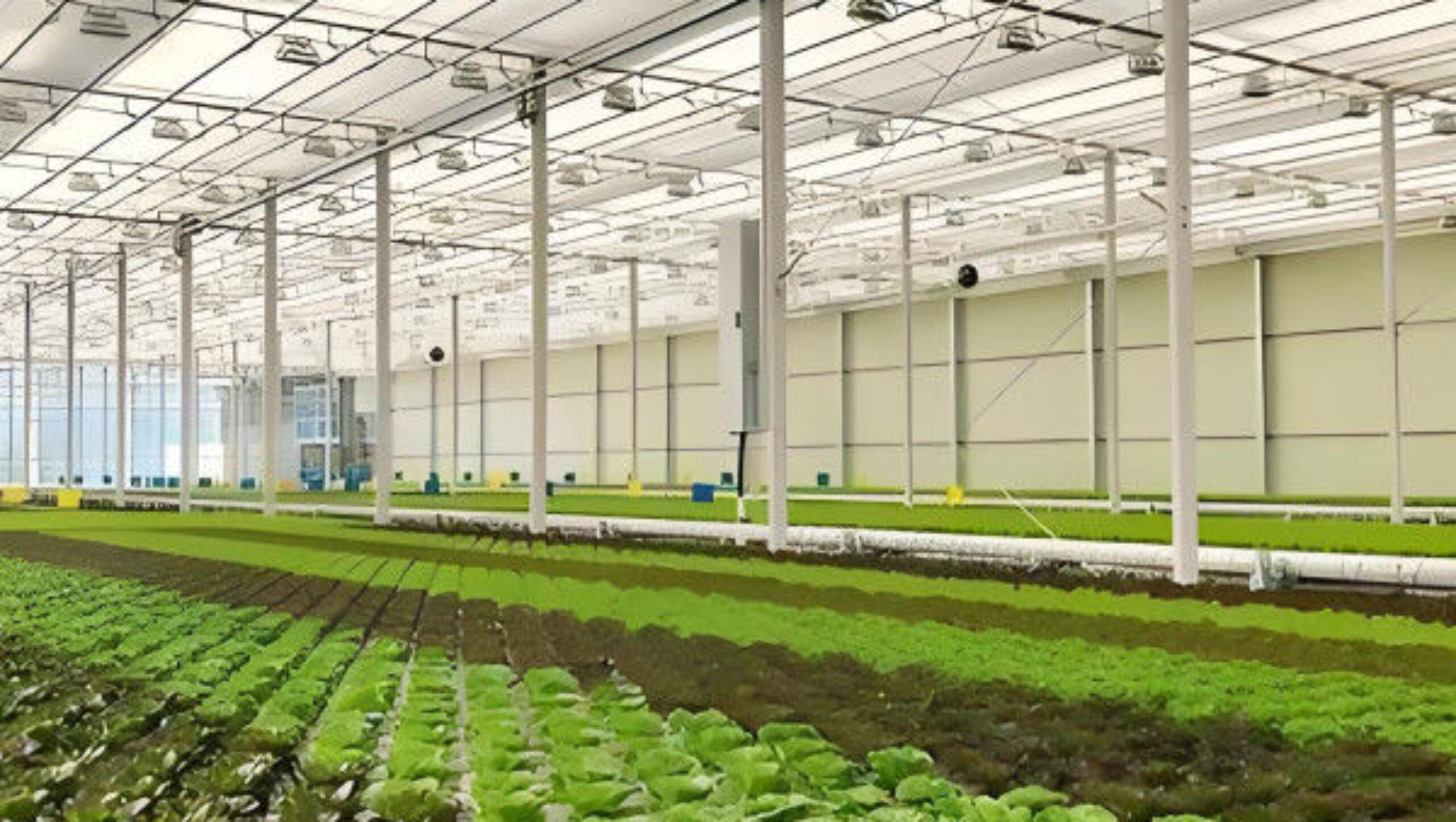 Large Size Commercial Lettuce Greenhouse With Hydroponic Growing Systems
