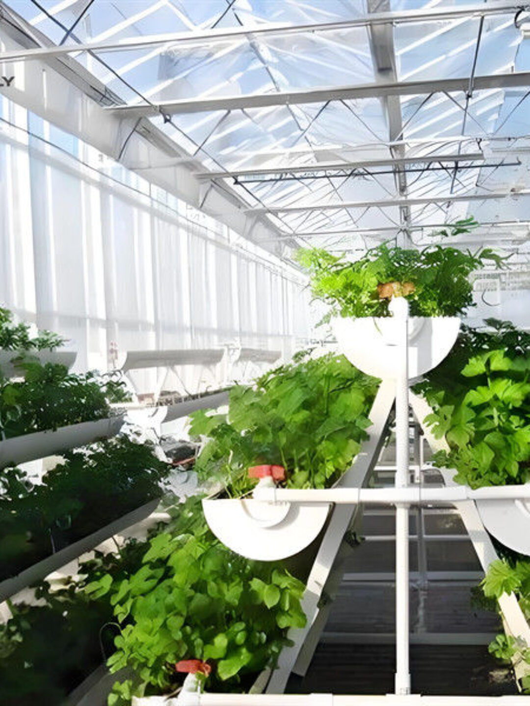 Large Size Hydroponic Farming Greenhouse For Vegetable Fruits Growth