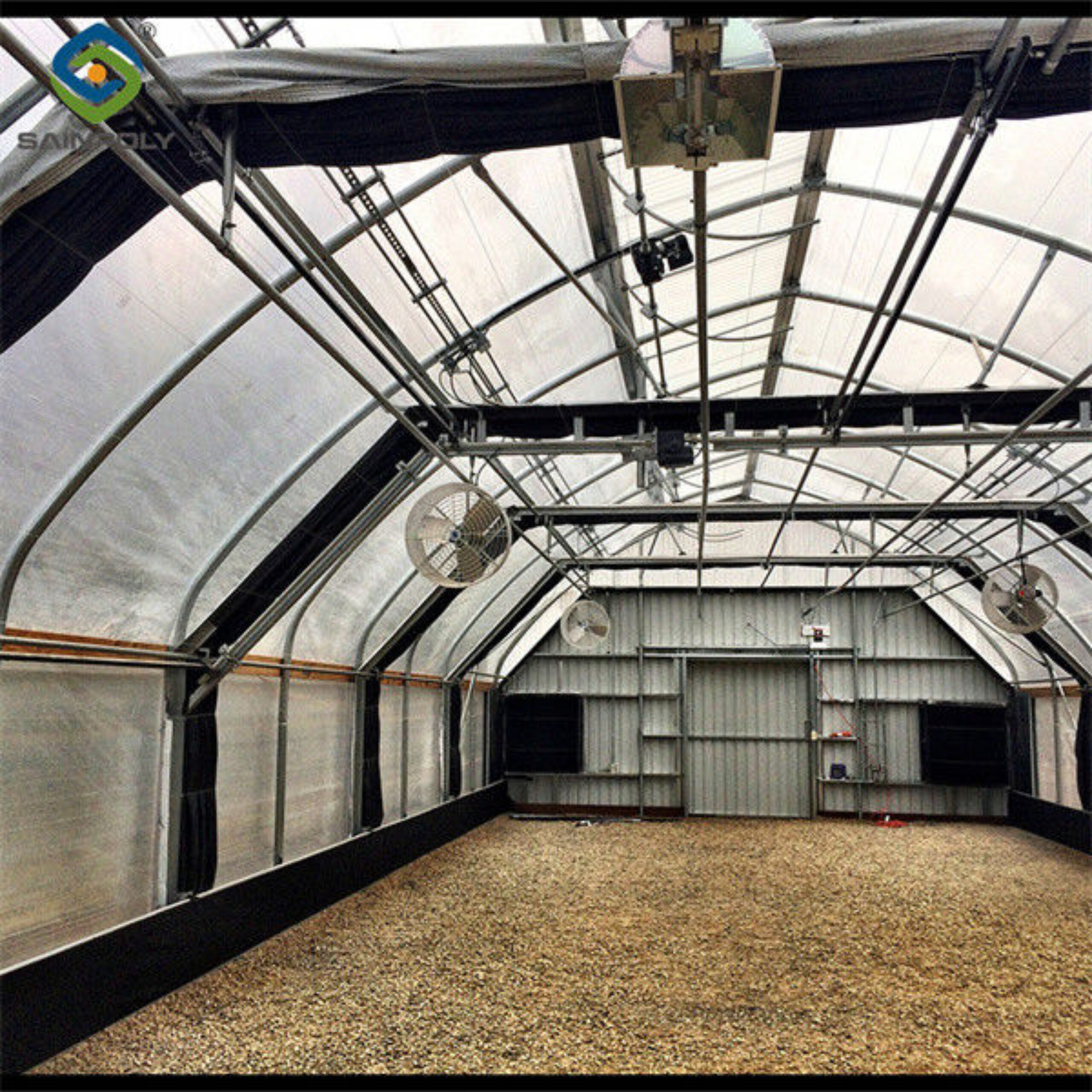 Large Smart Automated Light Deprivation Greenhouse For Agriculture