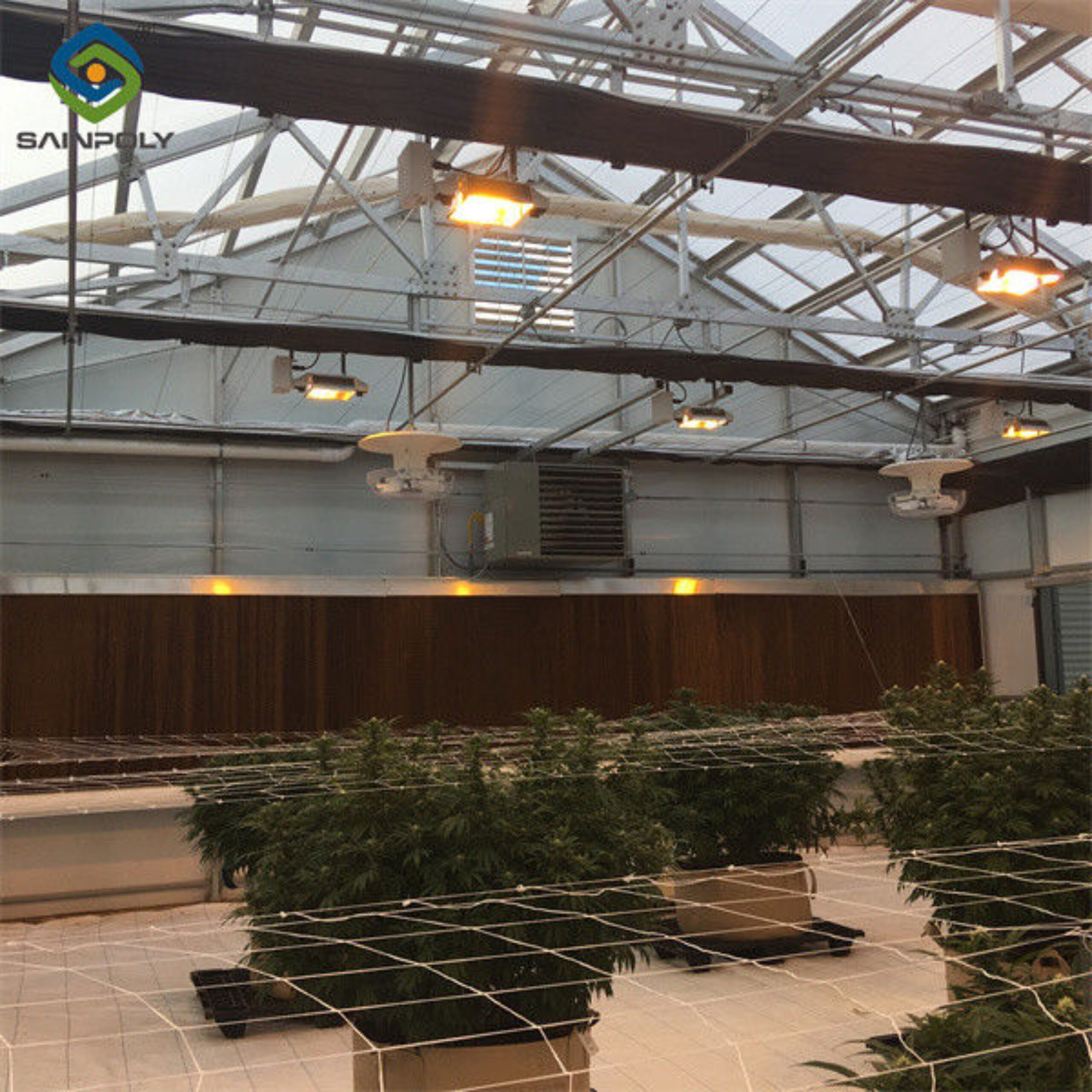 Large Smart Automated Light Deprivation Greenhouse For Agriculture
