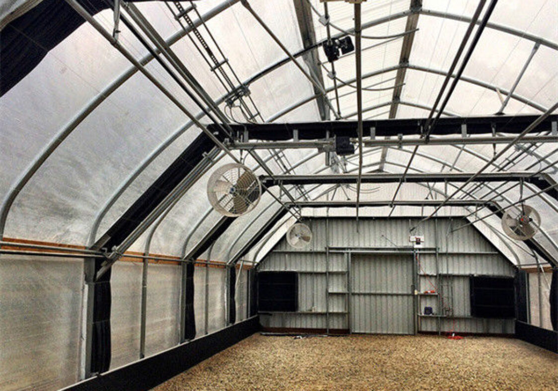 Large Smart Automated Light Deprivation Greenhouse For Agriculture