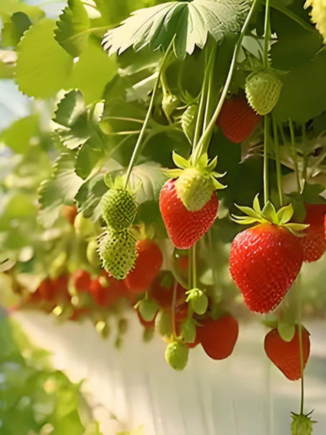 Low Energy Consumption Strawberry Plant Greenhouse Customized 1.1m Height