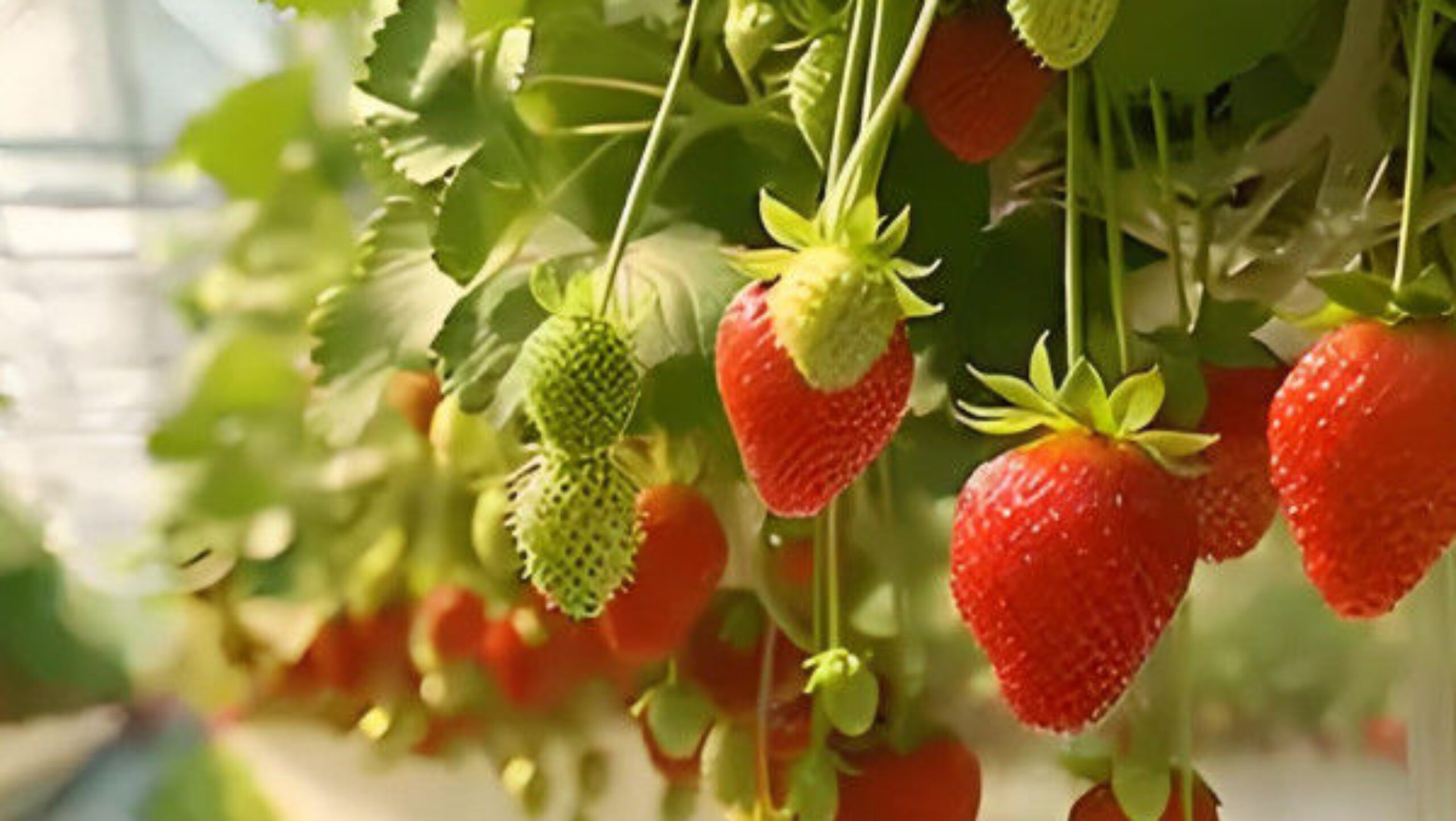 Low Energy Consumption Strawberry Plant Greenhouse Customized 1.1m Height