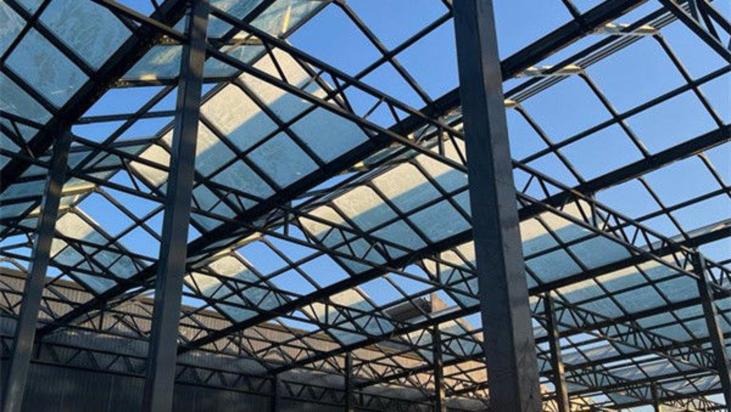 Multispan Agricultural Venlo Glass Greenhouse Good Insulation In Winter