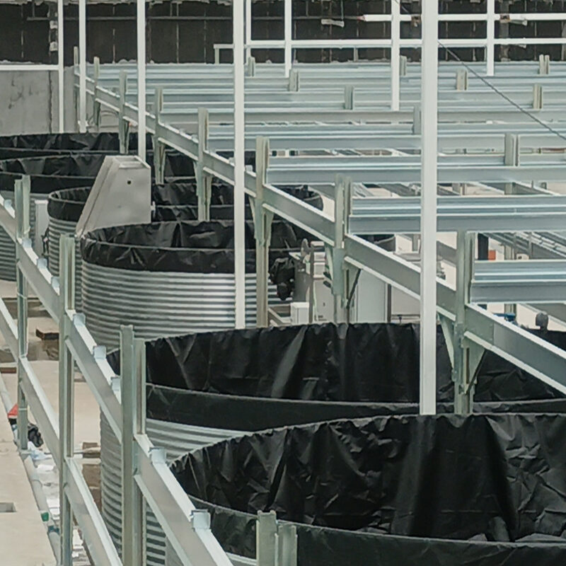 Semi-closed commercial greenhouse is designed specifically for crop cultivation in extreme climate zones