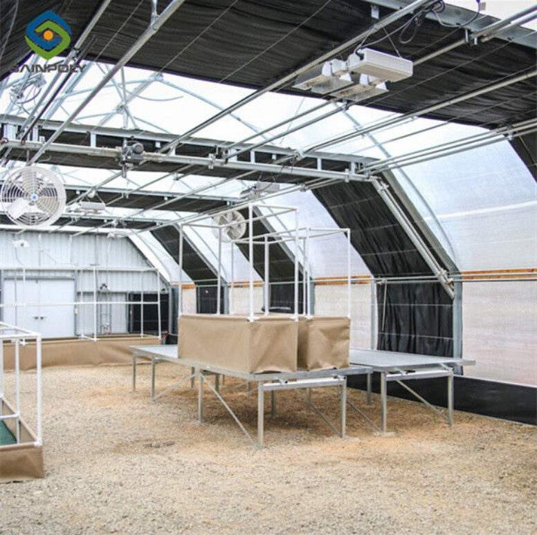 Snow Resistance Polycarbonate Film Greenhouse 100% Darkness Easy To Install
