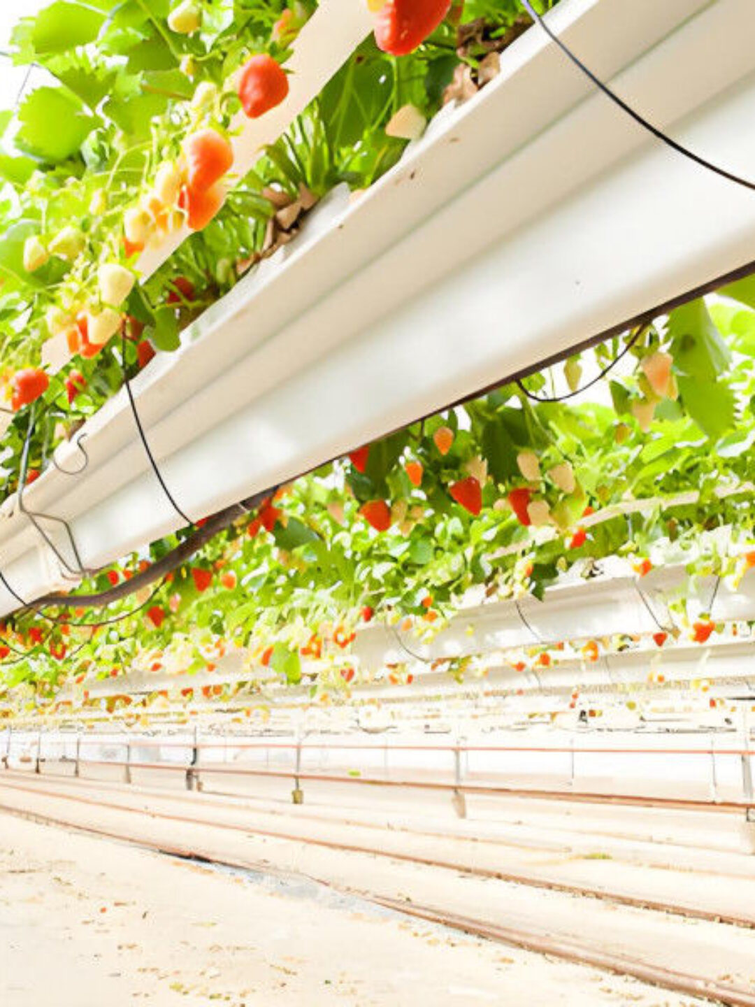 Stable Energy Saving Strawberry Greenhouses With Heating Cooling System