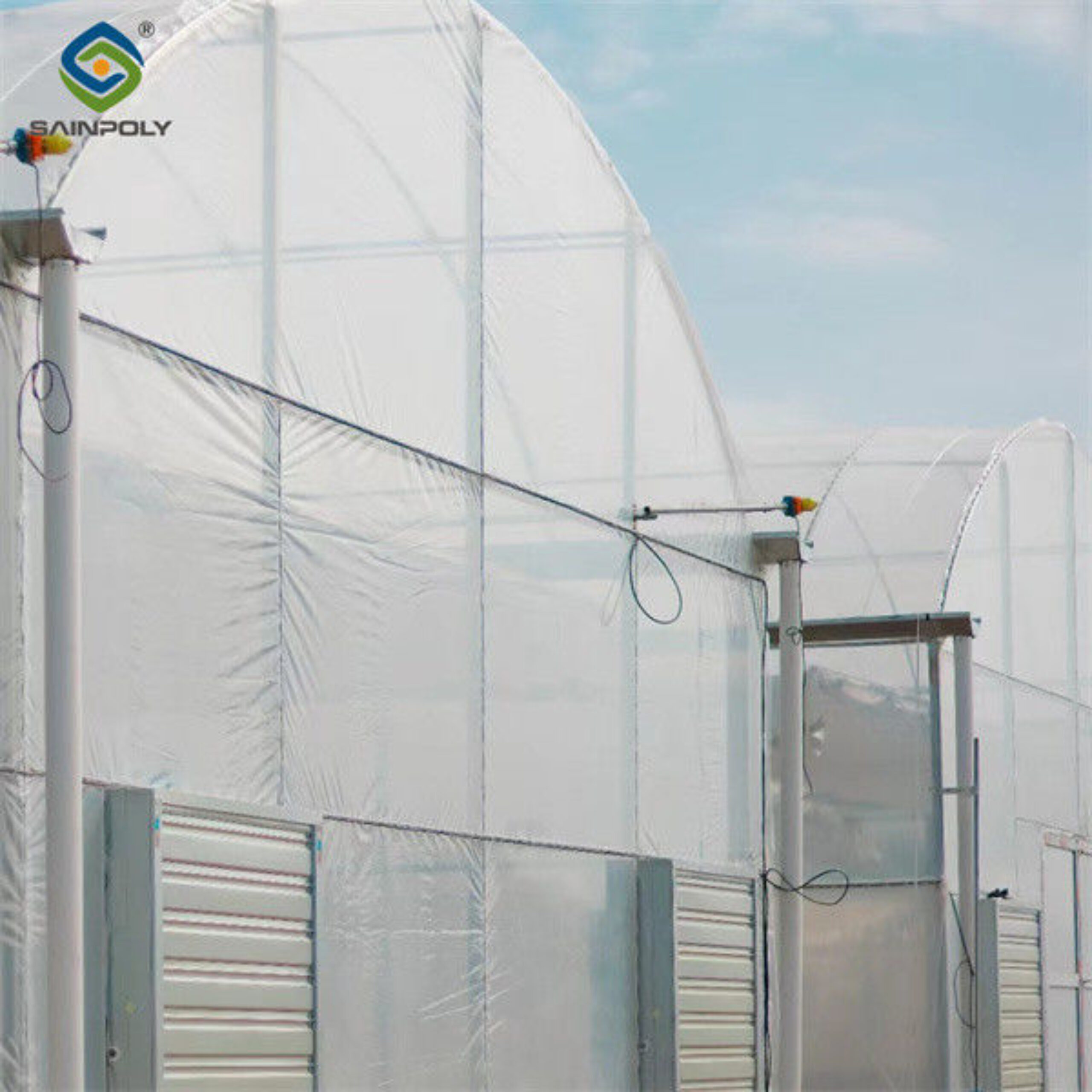 Stable Structure Agricultural Multi Span Greenhouse 30-100m Length