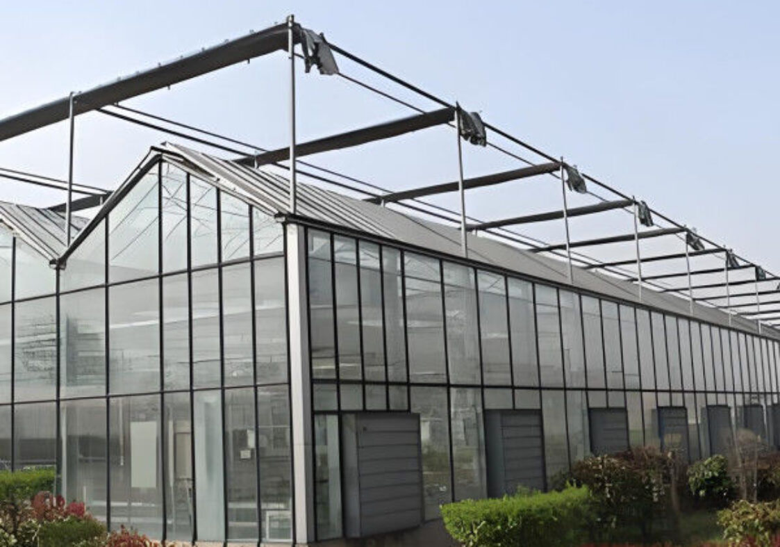 Sustainable Venlo Style Greenhouse Utilizing Energy Materials and Renewable Energy Systems Supporting
