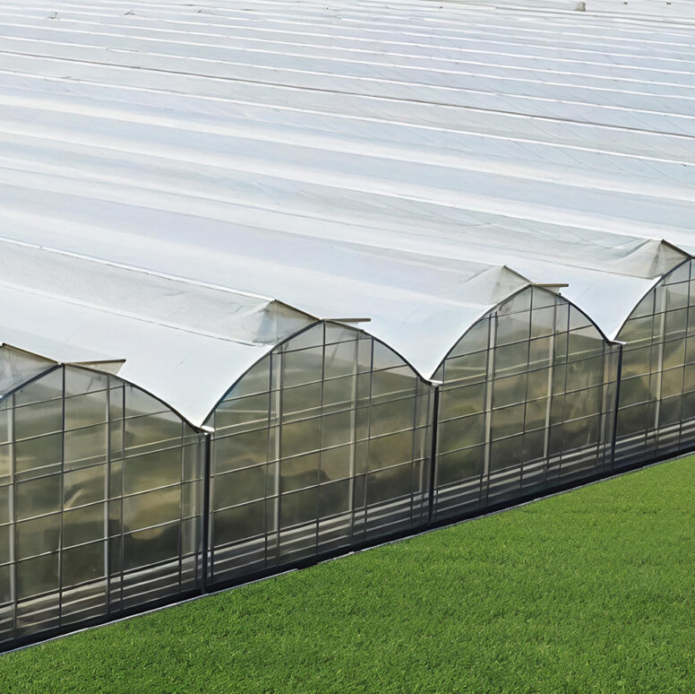 The Gothic greenhouse originally used for agricultural product cultivation in the factory is equipped