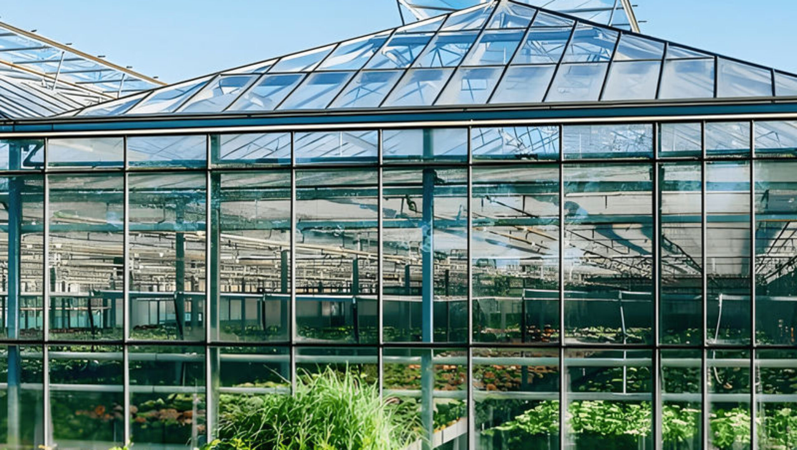 Waterproof Flower Greenhouse Multi Span Greenhouse With Strong Load Bearing