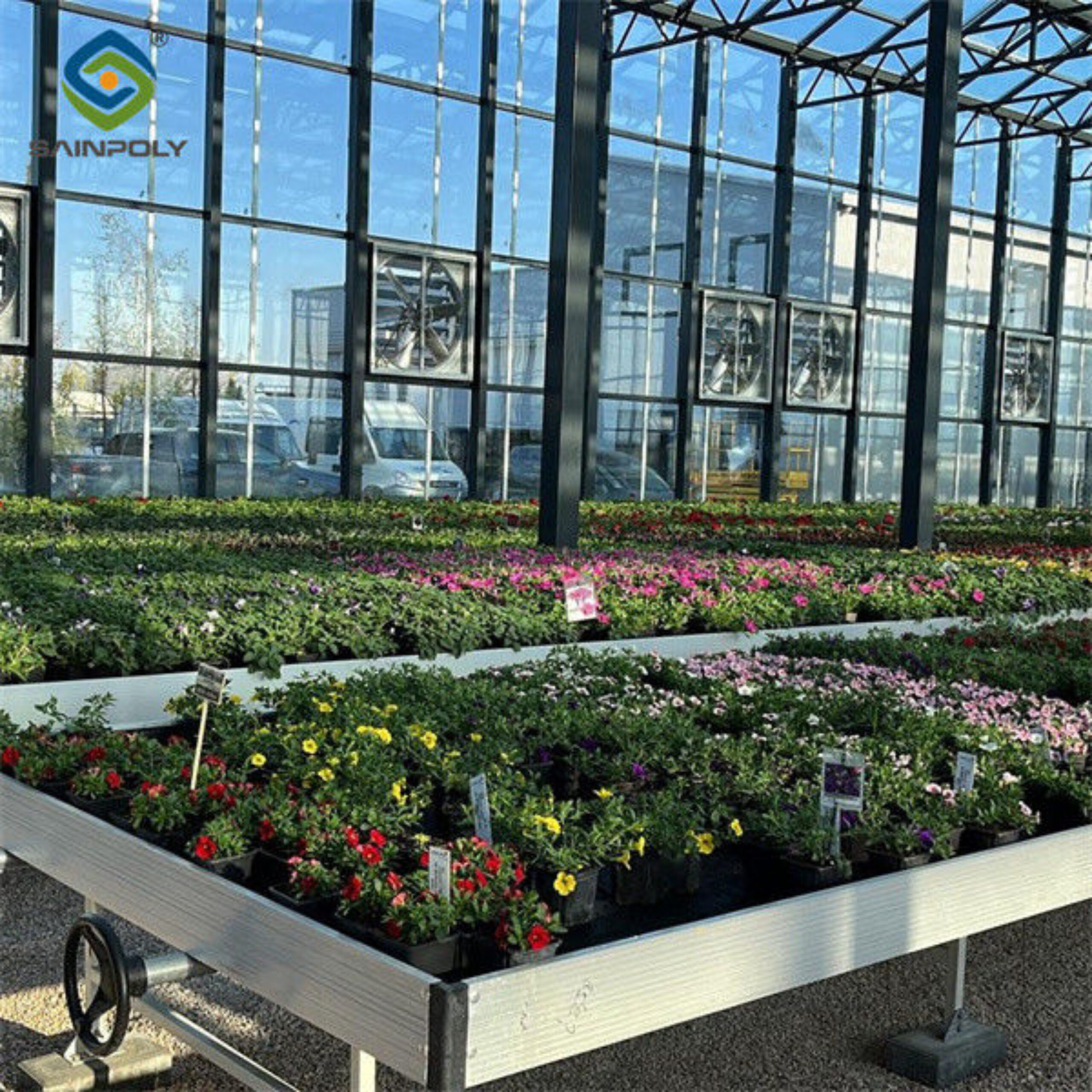 Weather Resistance Venlo Type Greenhouse With Hot Galvanized Steel Structure